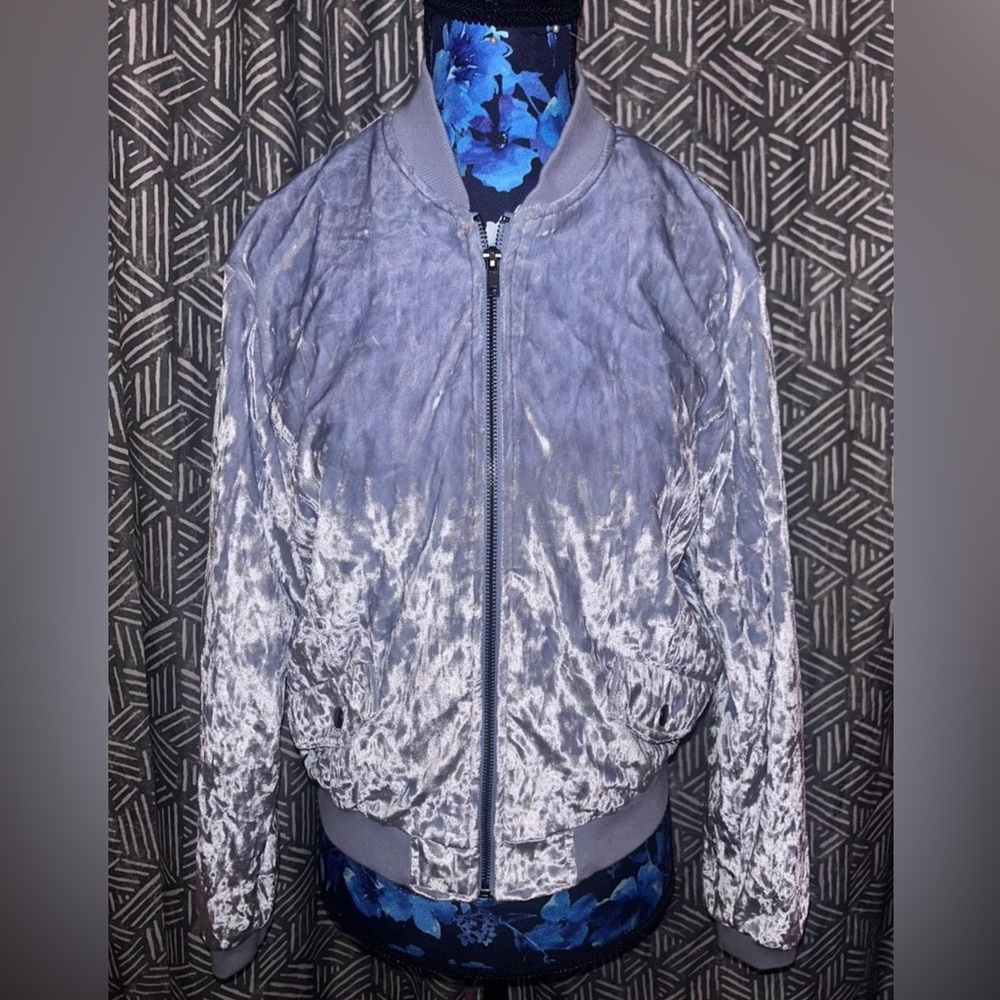 Blue velvet jacket